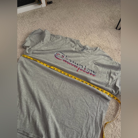 SOLD-Men's XXL Champion Logo Tee - Gray Heather T-Shirt - EUC 2XL - Picture 6 of 6